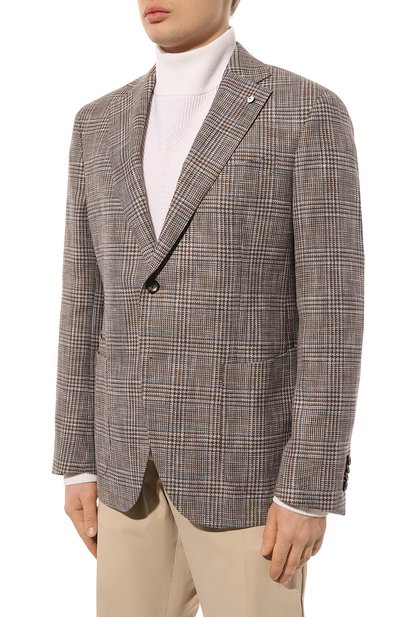 Пиджак из хлопка и льна L.B.M. 1911, арт. 2411/42304, фото 3