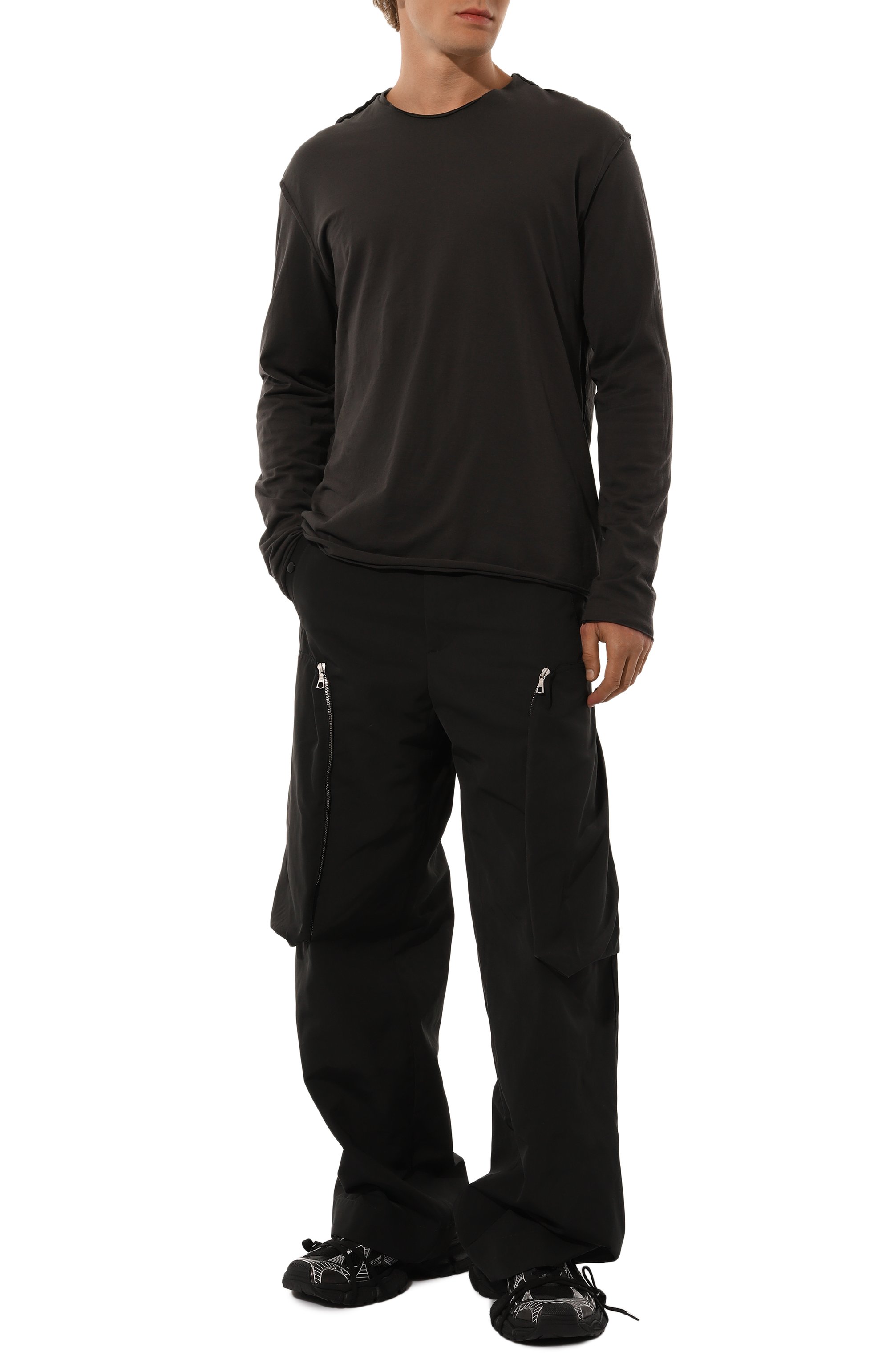 Хлопковый лонгслив ATTACHMENT, арт. AJ42-063, фото 2