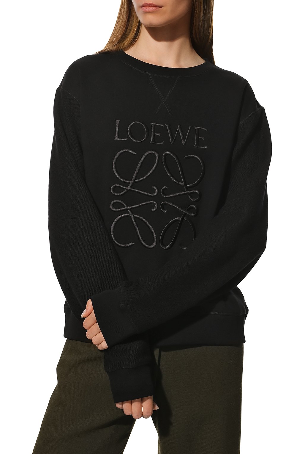 Хлопковый свитшот LOEWE, арт. S359341XA8, фото 3