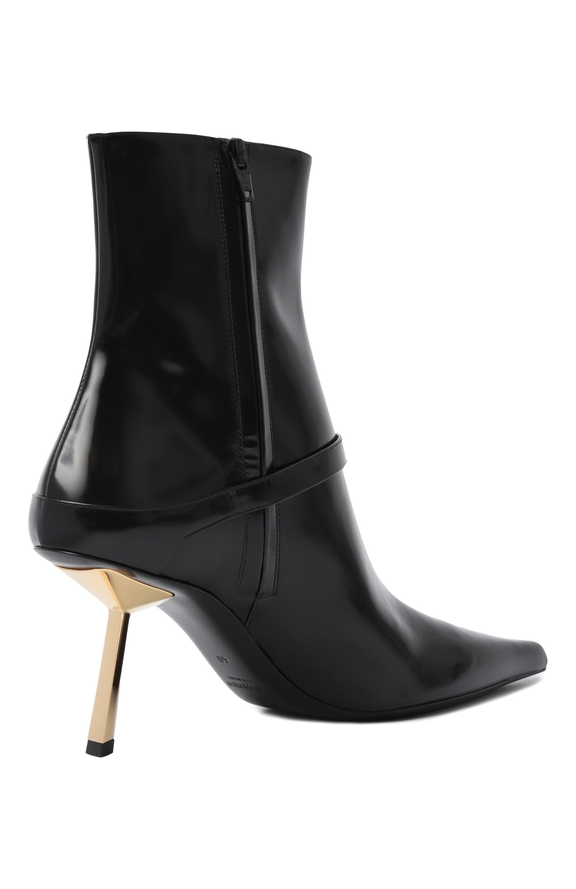 Кожаные ботильоны hacker SAINT LAURENT, арт. 806645/AAAZY, фото 5