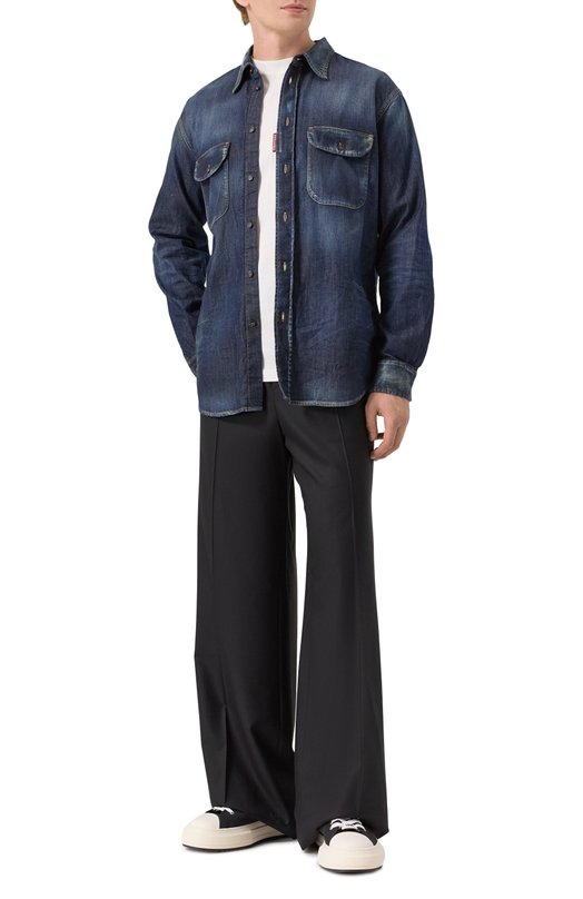 Джинсовая рубашка Dsquared2 S74DM0951/S30341 Синий  S74DM0951/S30341 Фото 2