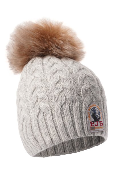 Женская шапка из шерсти и хлопка PARAJUMPERS, арт. 26WMPAHAHA34