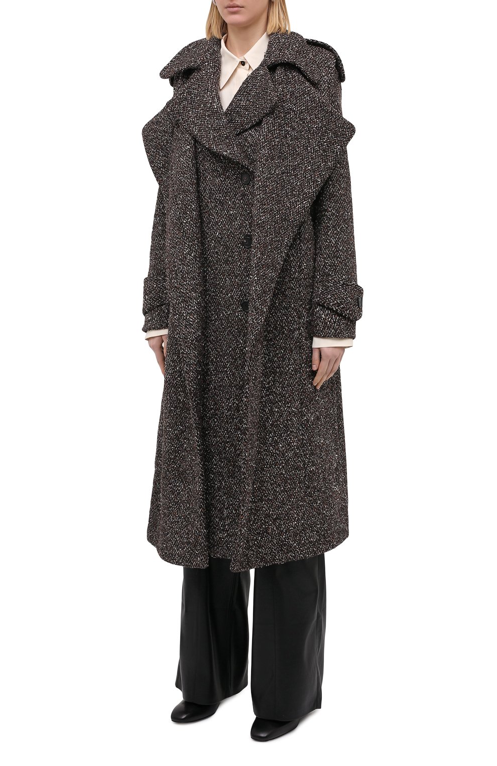 Пальто из шерсти и шелка VICTORIA BECKHAM, арт. 1420WCT001950A, фото 3