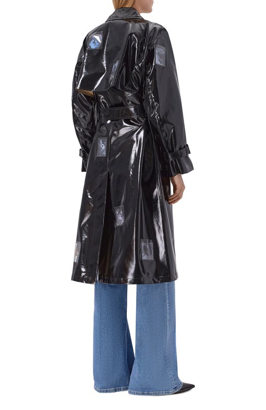 Лакированный тренч Max Mara x Tai Shani Weekend Max Mara WKS0PERA Чёрный  WKS0PERA Фото 3