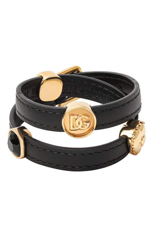 Кожаный браслет Dolce & Gabbana BL0820/A9AB0 Чёрный BL0820/A9AB0