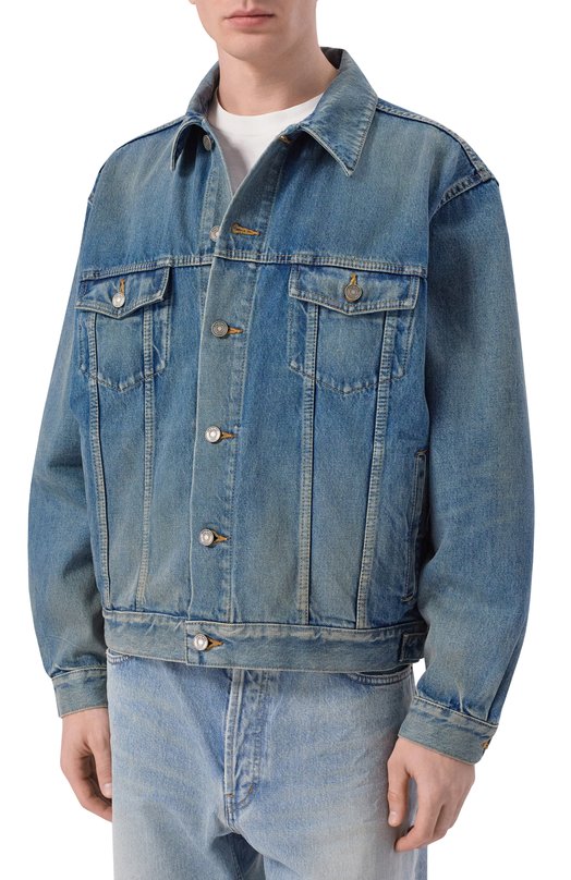 Джинсовая куртка Saint Laurent 859157/Y11CA Синий  859157/Y11CA Фото 3