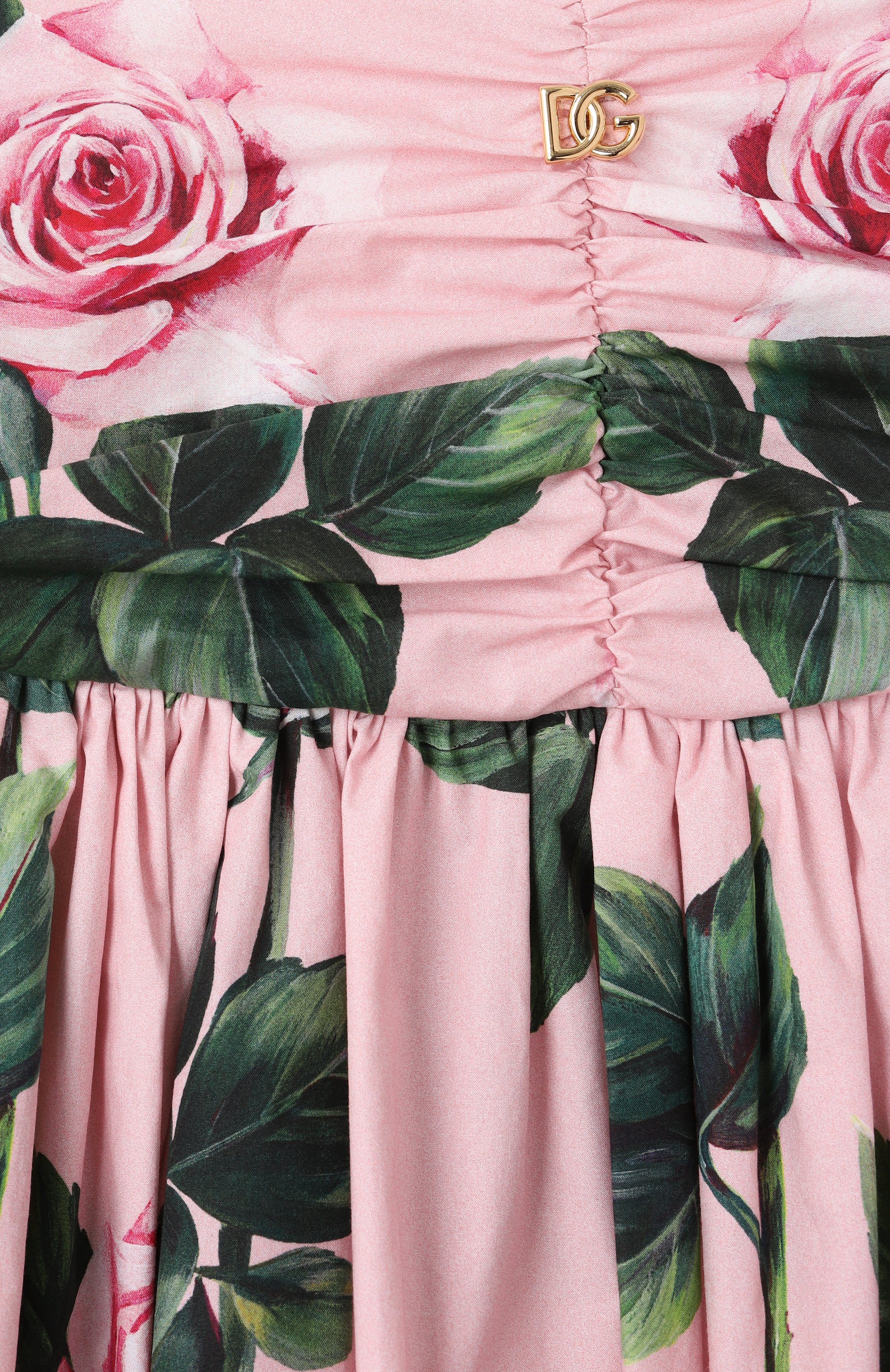 Хлопковое платье DOLCE & GABBANA светло-розового цвета по цене 98100 руб., арт. L53DE7/HS5S7/8-14, фото 3 Хлопковое платье DOLCE & GABBANA, арт. L53DE7/HS5S7/8-14, фото 3