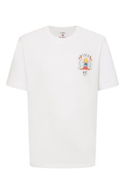 Мужская хлопковая футболка CASABLANCA, арт. MPF25-JTS-001-08