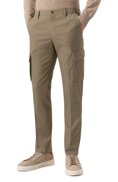 Брюки-карго CORNELIANI темно-бежевого цвета по цене 49600 руб., арт. 254L02-2518518, фото 3 Брюки-карго CORNELIANI, арт. 254L02-2518518, фото 3