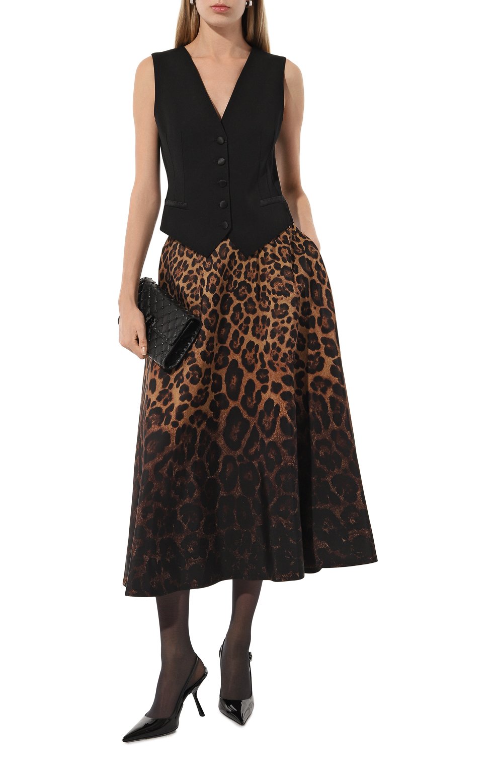 Шелковая юбка VALENTINO, арт. 3B3RAA23814, фото 2