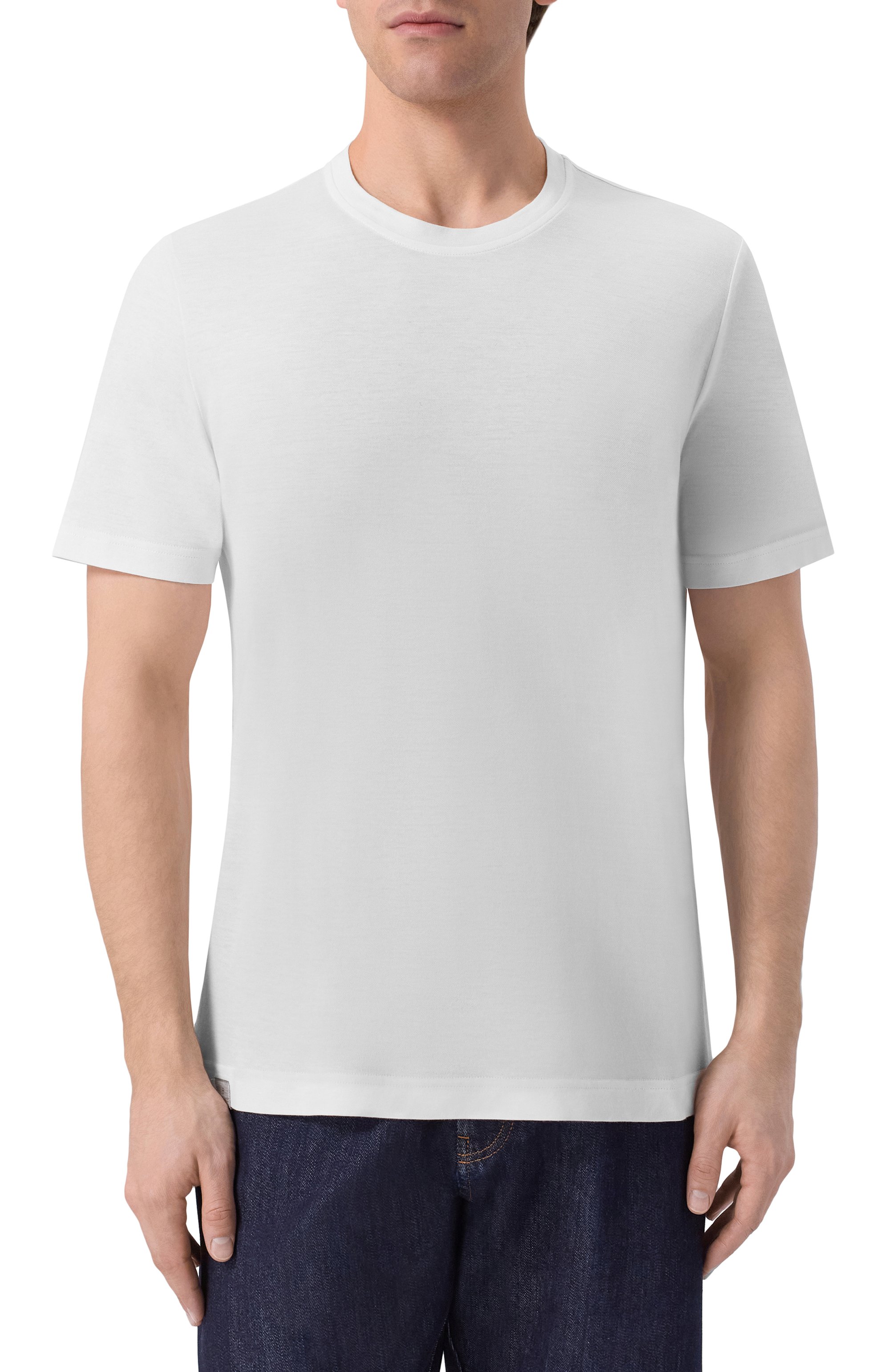Футболка из лиоцелла и хлопка CAPOBIANCO, арт. 20M660.TM00., фото 3
