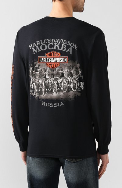 Хлопковый лонгслив exclusive for moscow HARLEY-DAVIDSON, арт. R003470, фото 4