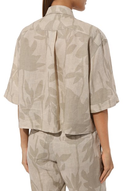 Льняная рубашка BRUNELLO CUCINELLI, арт. MB650NJ806, фото 4