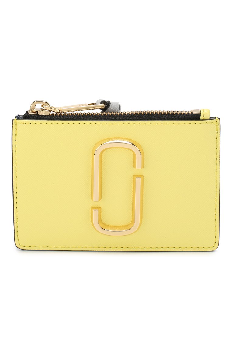 Женский кожаный футляр для кредитных карт MARC JACOBS (THE) желтого цвета, арт. M0013359 | Фото 1 (Материал: Натуральная кожа; Нос: Не проставлено)
