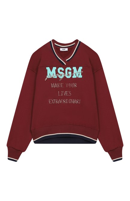 Хлопковый свитшот MSGM KIDS, арт. F5MSJGSW124