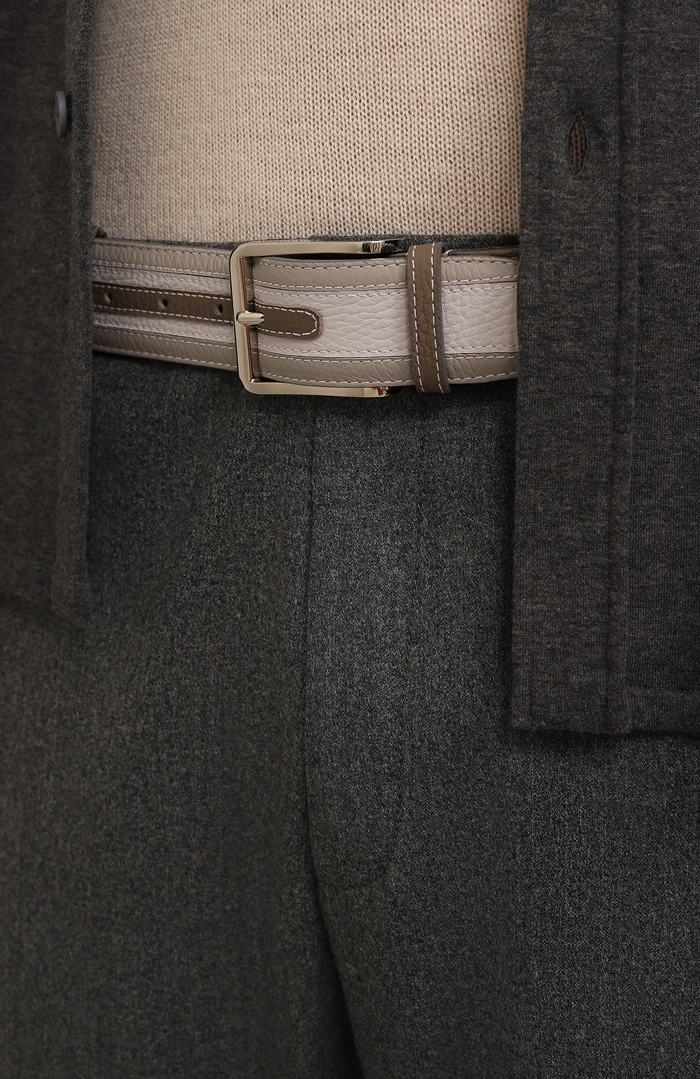 Кожаный ремень ARTIOLI, арт. GUIM3372/40/RUBBERIZED S0FT KID, фото 2