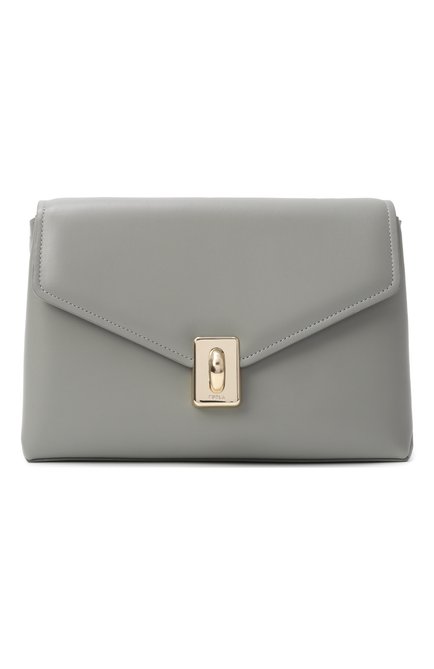 Женская сумка meridiana FURLA светло-зеленого цвета, арт. WB01448/BX3227 | Фото 1 (Ремень/цепочка: На ремешке; Материал сплава: Проставлено; Размер: medium; Драгоценные камни: Проставлено; Материал: Натуральная кожа)