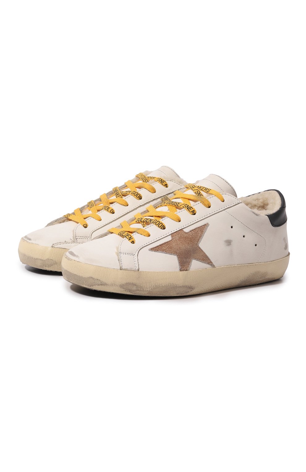 Кожаные кеды superstar GOLDEN GOOSE DELUXE BRAND, арт. GMF00101/F0025521090, фото 1