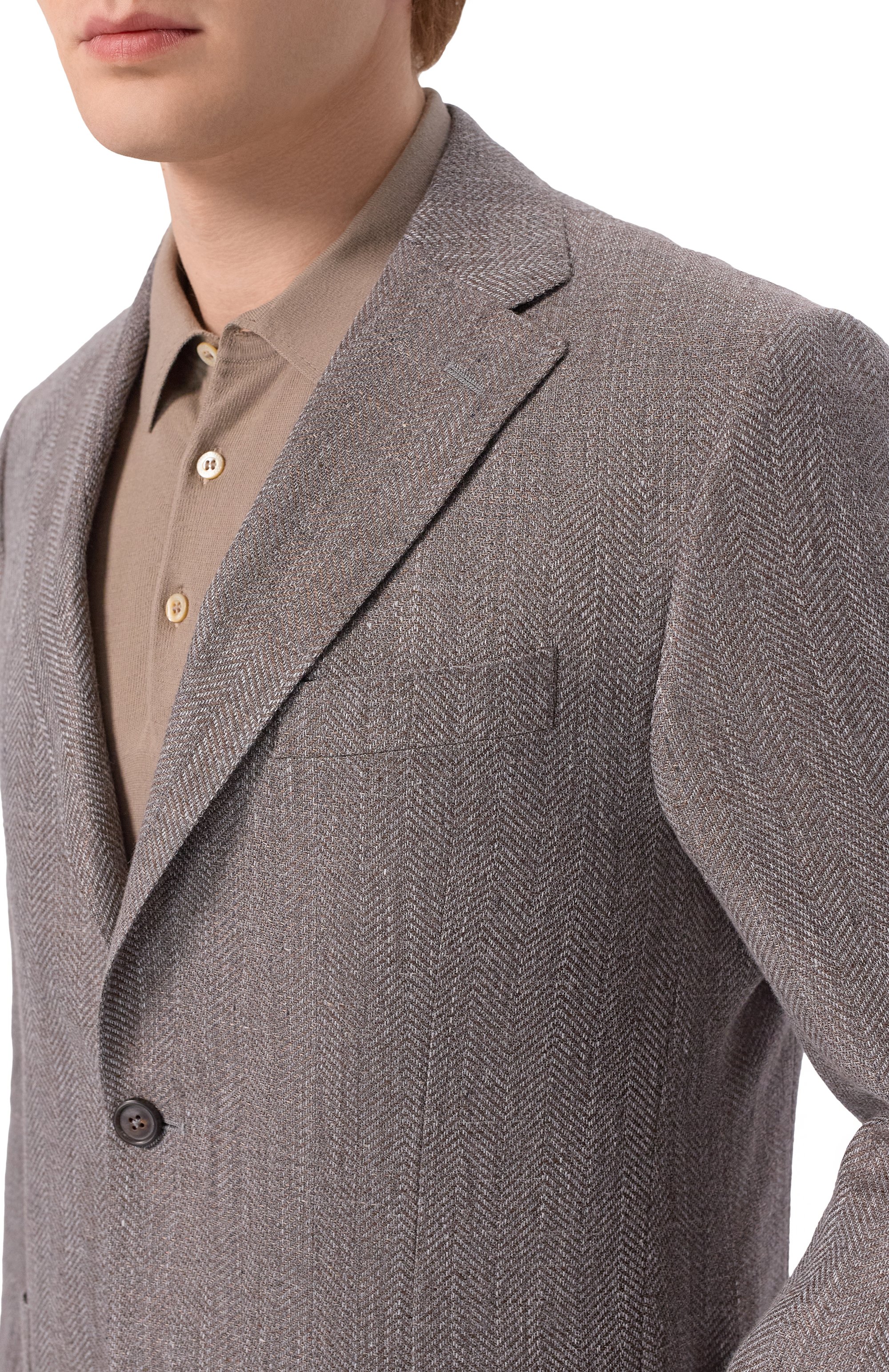 Пиджак изо льна и шерсти CORNELIANI серого цвета по цене 127500 руб., арт. 276018/2716319, фото 6 Пиджак изо льна и шерсти CORNELIANI, арт. 276018/2716319, фото 6