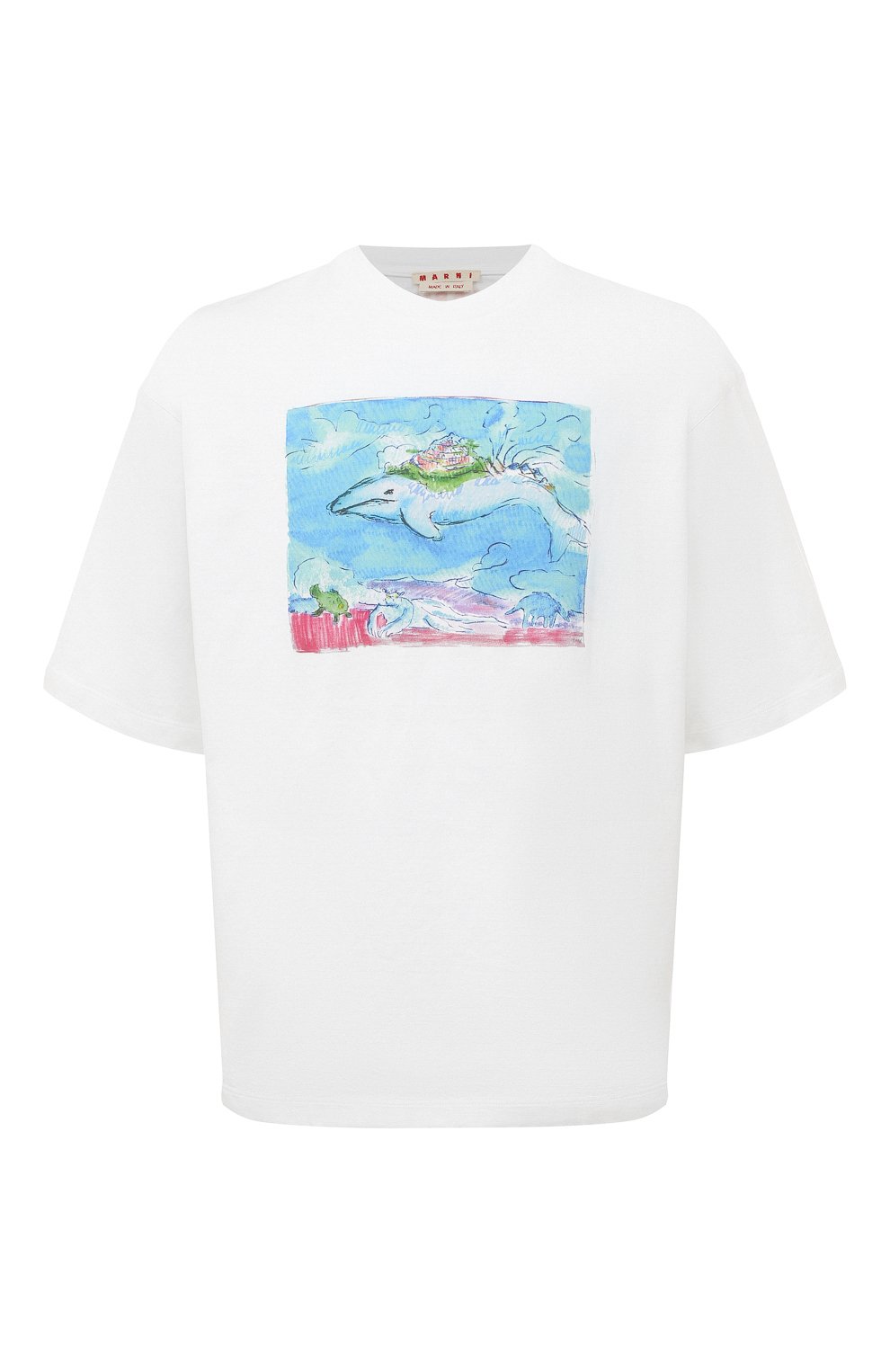 Хлопковая футболка MARNI, арт. HUMU0223P7/USCU98, фото 1