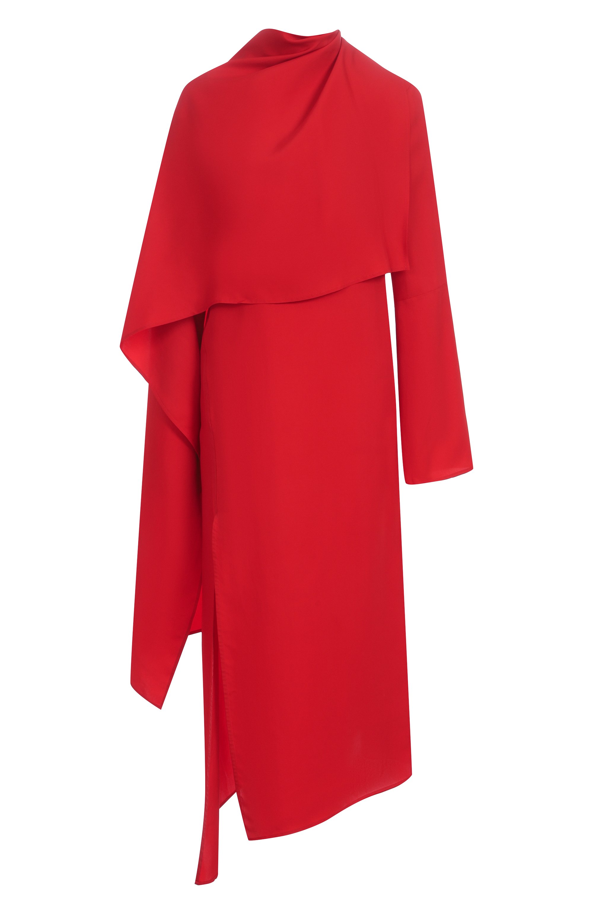 Платье из вискозы и шелка CO красного цвета по цене 175500 руб., арт. 4336DVST-PS25, фото 1 Платье из вискозы и шелка CO, арт. 4336DVST-PS25, фото 1