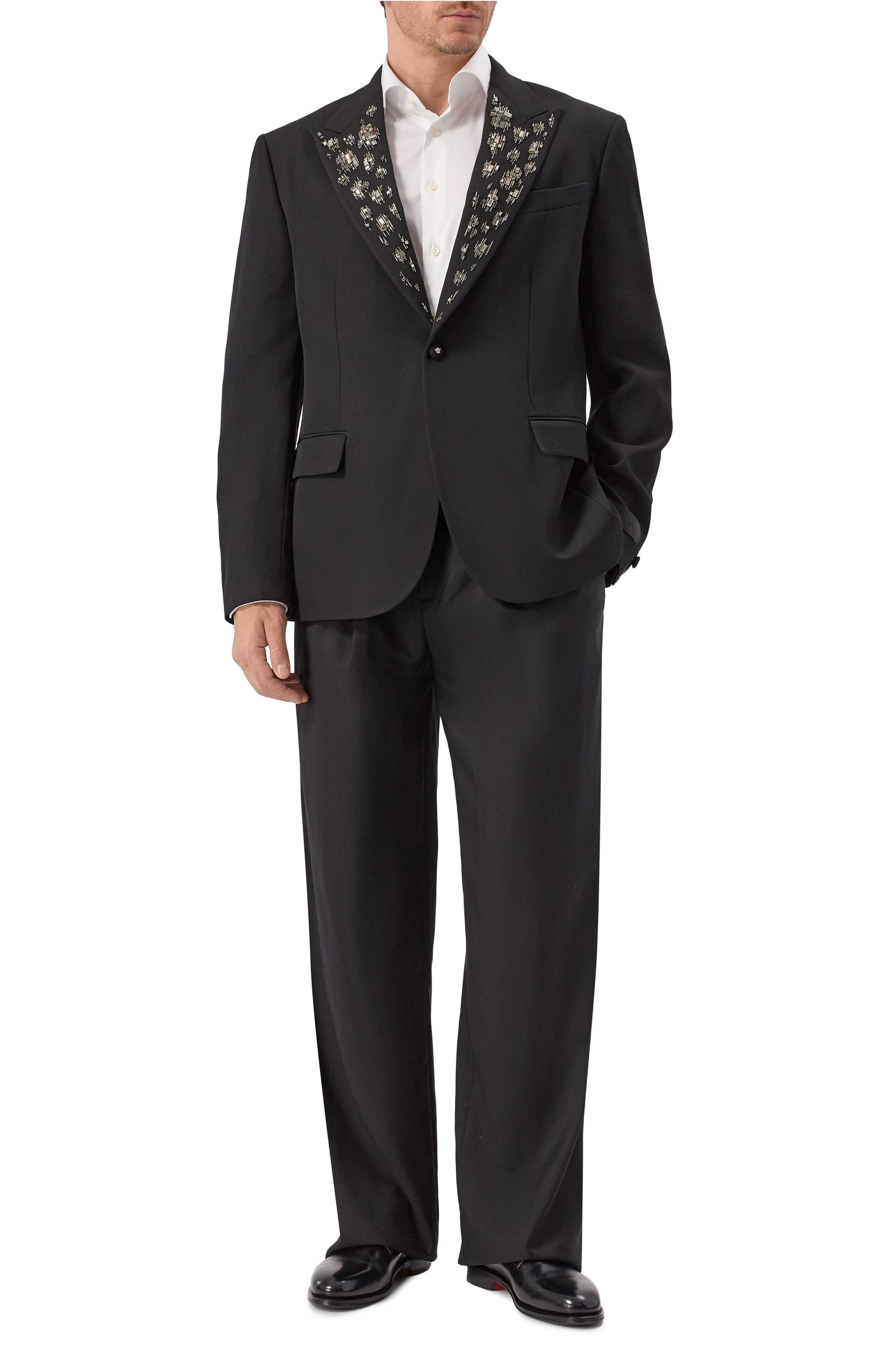 Шерстяной пиджак VERSACE, арт. 1017383/1A12339, фото 2