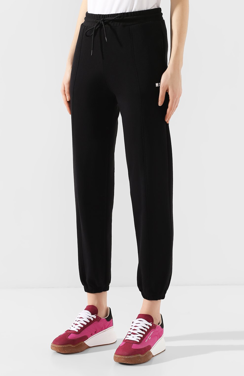 Джоггеры MSGM черного цвета по цене 19600 руб., арт. 2841MDP66 207299, фото 3 Джоггеры MSGM, арт. 2841MDP66 207299, фото 3