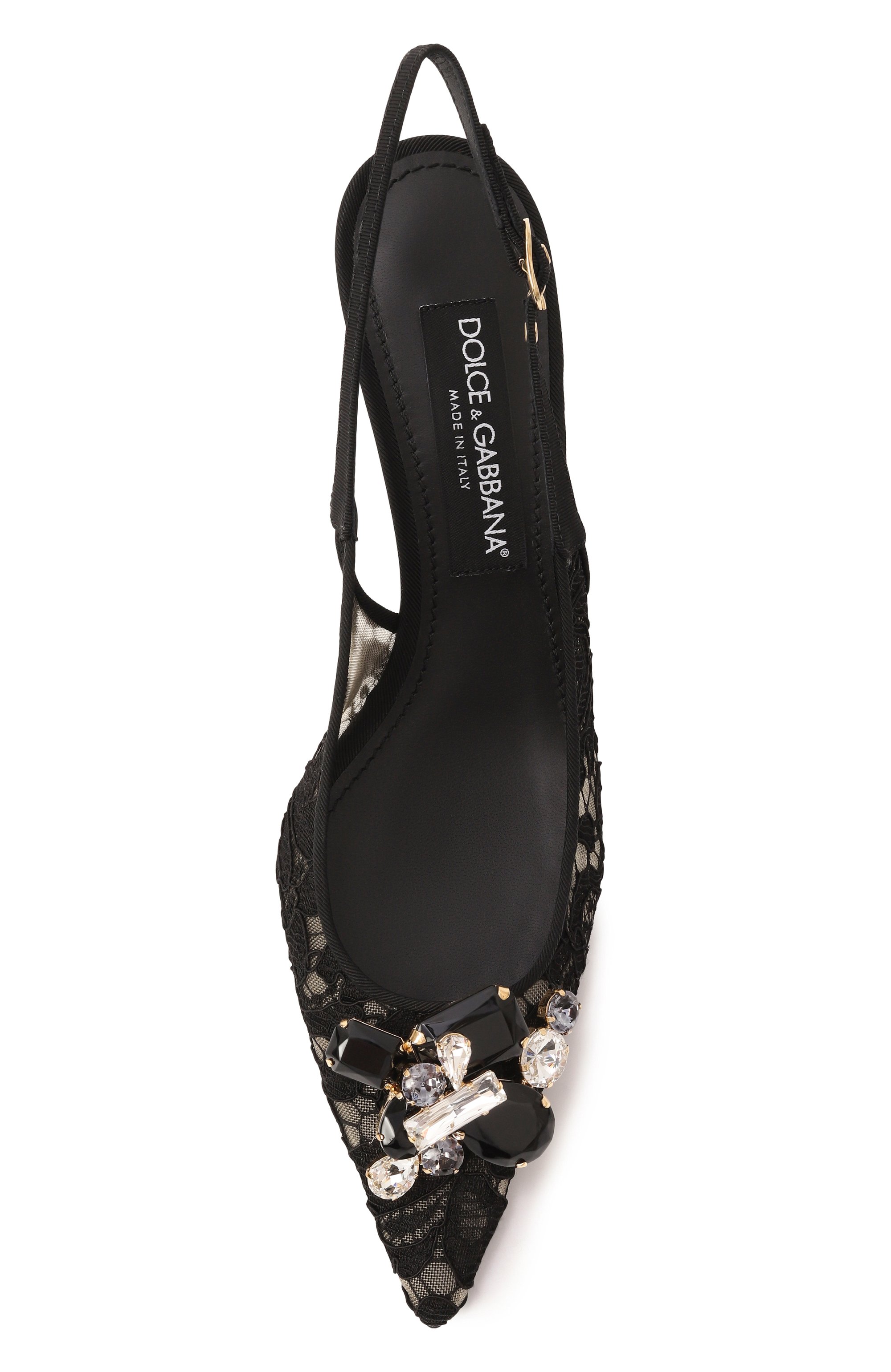 Текстильные туфли rainbow lollo 60 DOLCE & GABBANA, арт. CG0711/AQ074, фото 6