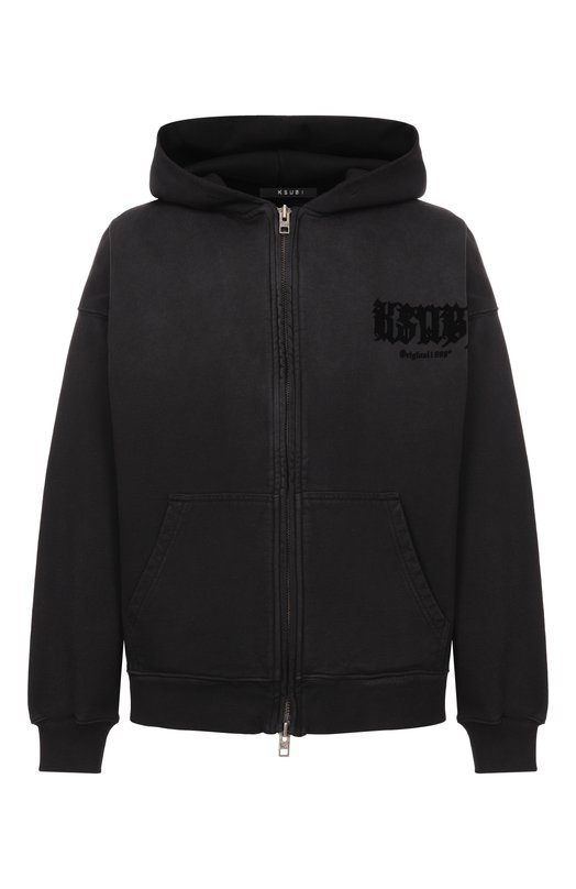 Хлопковая толстовка Ksubi MPS26FL001 Чёрный MPS26FL001