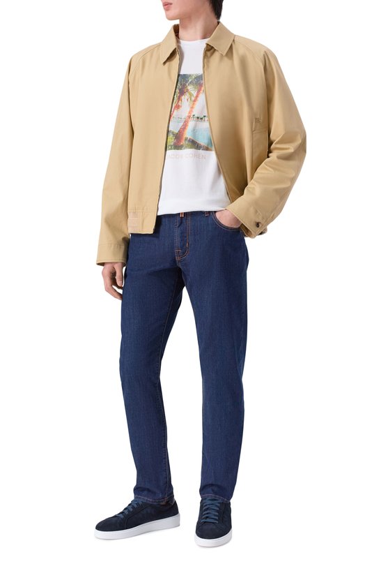 Хлопковая футболка Jacob Cohen JUR_4R002 002 M4530 L1 Белый  JUR_4R002 002 M4530 L1 Фото 2