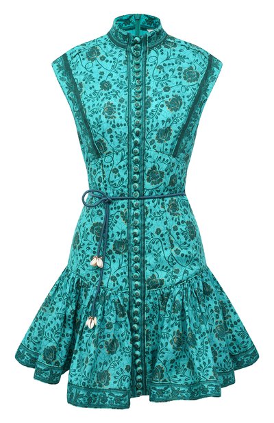 Женское льняное платье ZIMMERMANN, арт. 9330DLLU