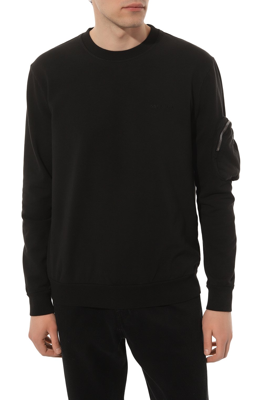 Хлопковый свитшот PREMIATA черного цвета по цене 35400 руб., арт. PR154, фото 3 Хлопковый свитшот PREMIATA, арт. PR154, фото 3