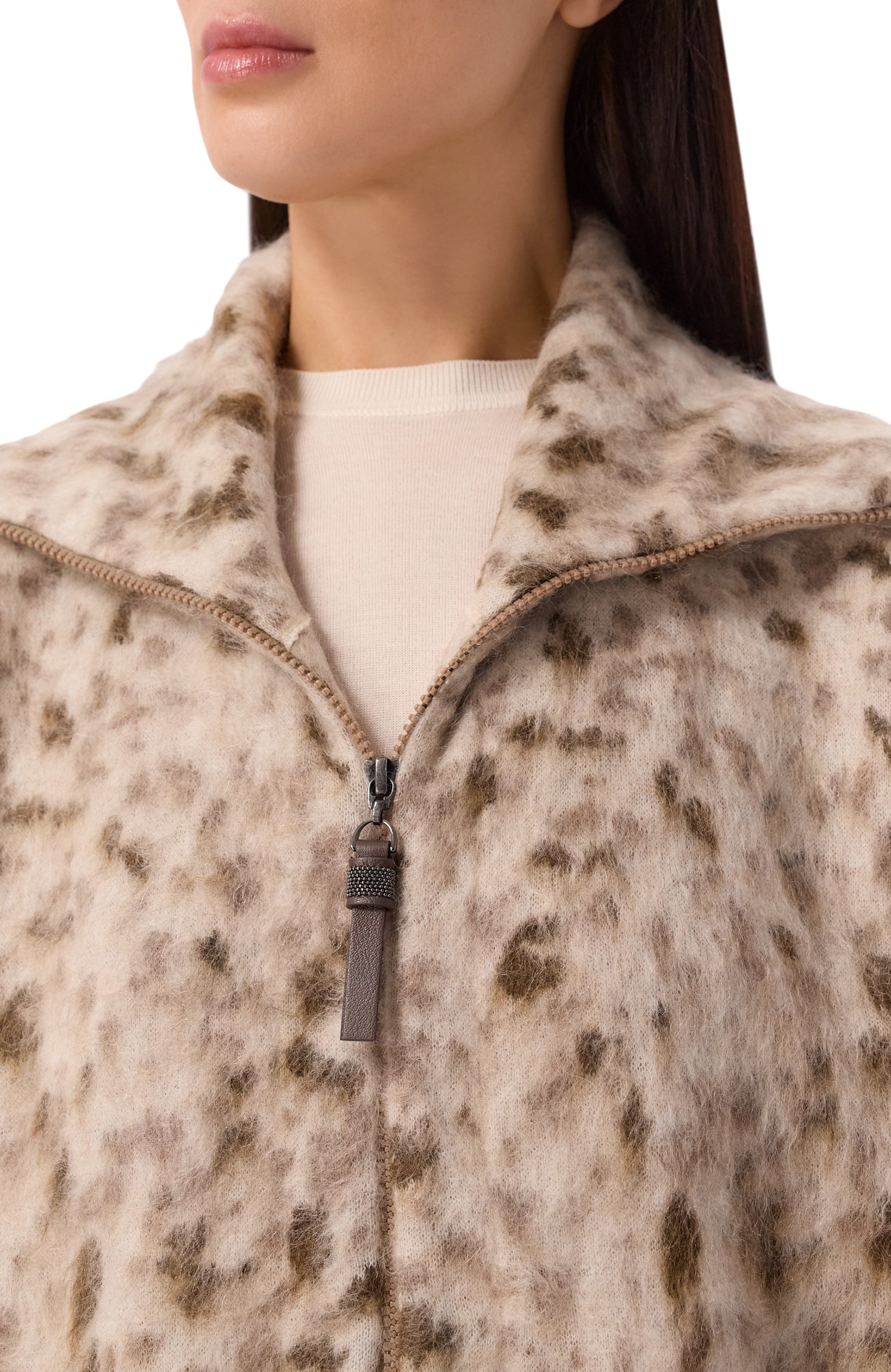 Кардиган из мохера и шерсти BRUNELLO CUCINELLI, арт. M2I242506, фото 5
