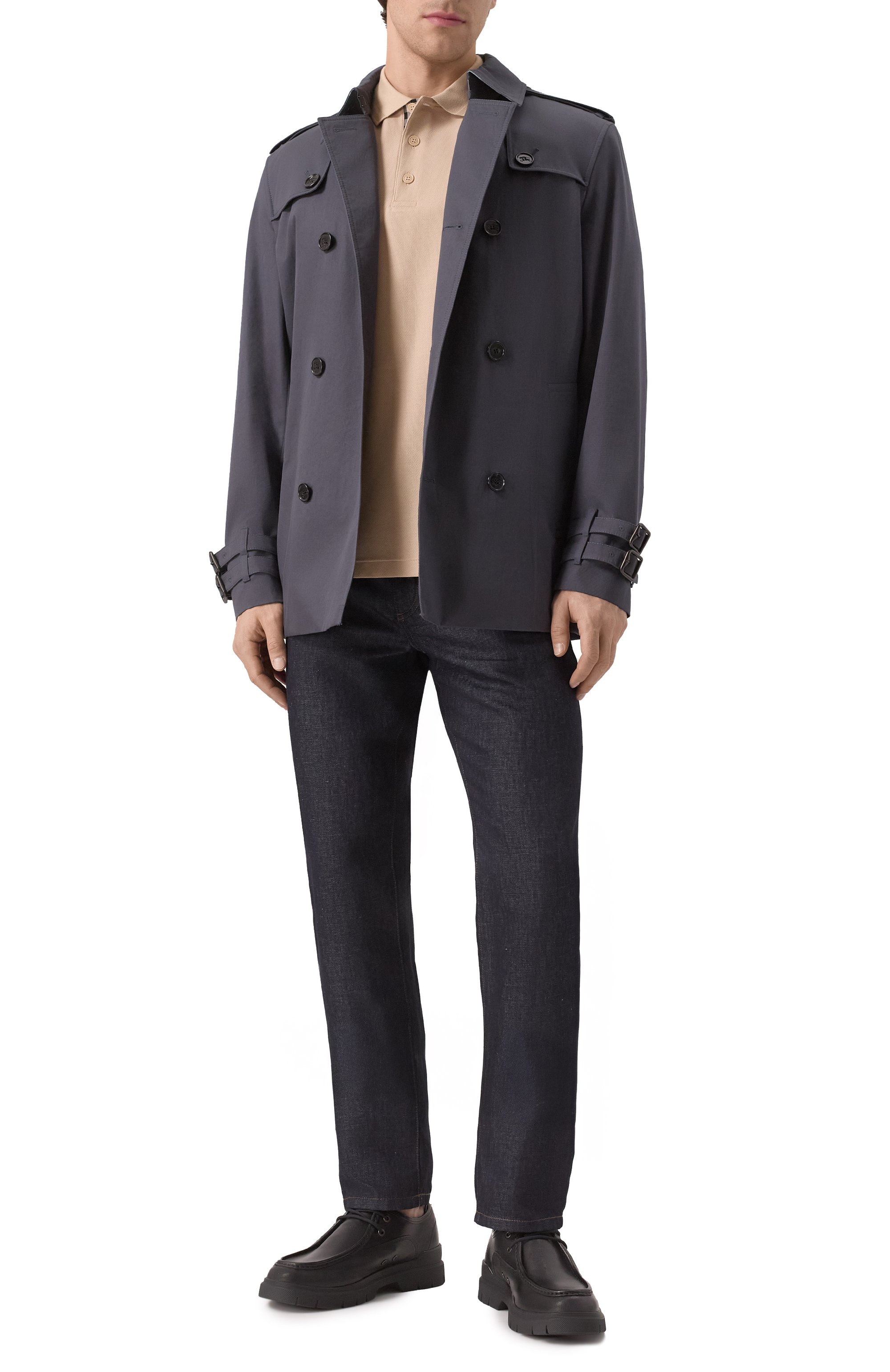 Хлопковое поло BURBERRY, арт. 8099167, фото 2