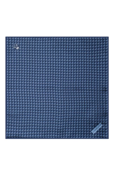 Шелковый платок CORNELIANI темно-синего цвета по цене 7995 руб., арт. 85UF27-0120396/00, фото 3 Шелковый платок CORNELIANI, арт. 85UF27-0120396/00, фото 3