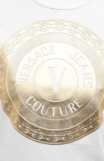 Хлопковая футболка VERSACE JEANS COUTURE, арт. B2HZA7TC-ZDP608 SLIM 47 F0IL/30319, фото 5