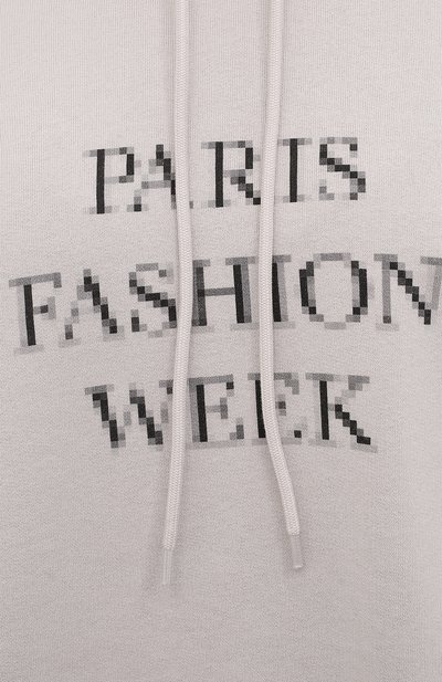 Хлопковое худи BALENCIAGA светло-серого цвета по цене 99250 руб., арт. 651799/TKV85, фото 5 Хлопковое худи BALENCIAGA, арт. 651799/TKV85, фото 5