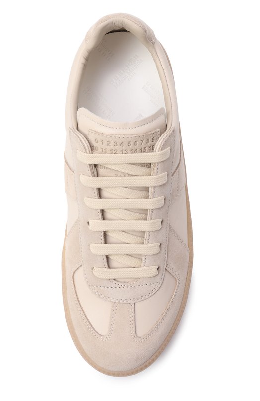 Кожаные кеды Replica Wedge Maison Margiela S58WS0282/P1895 Бежевый  S58WS0282/P1895 Фото 6