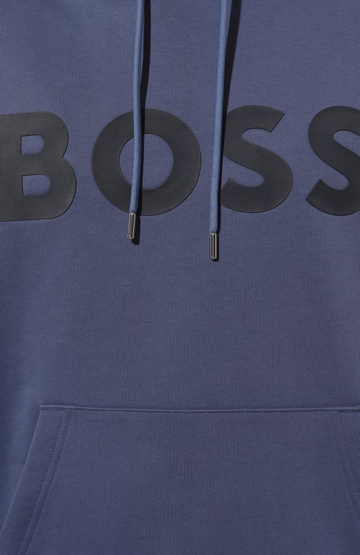 Хлопковое худи BOSS 50496661 Синий  50496661 Фото 5
