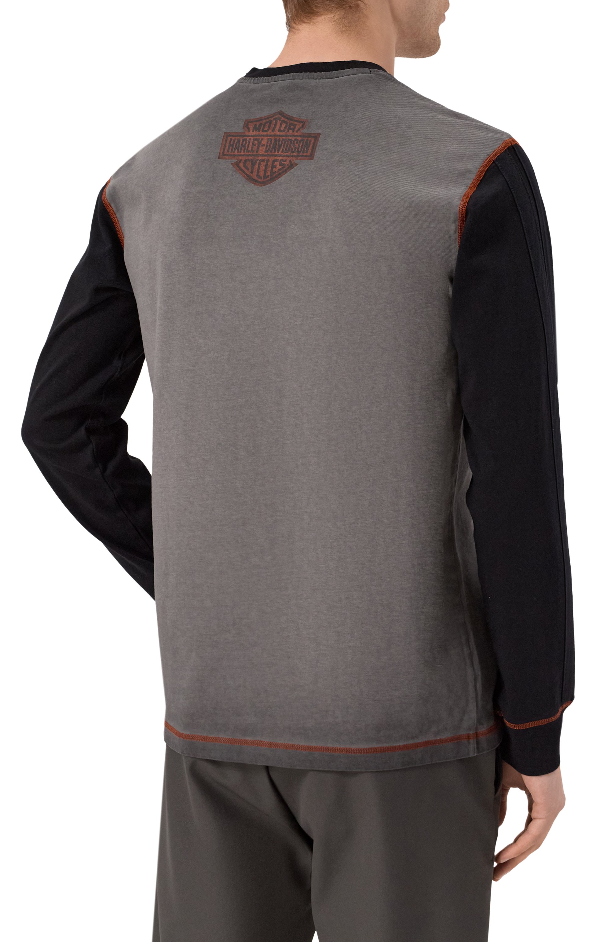 Хлопковый лонгслив HARLEY-DAVIDSON, арт. 99003-23VM, фото 4