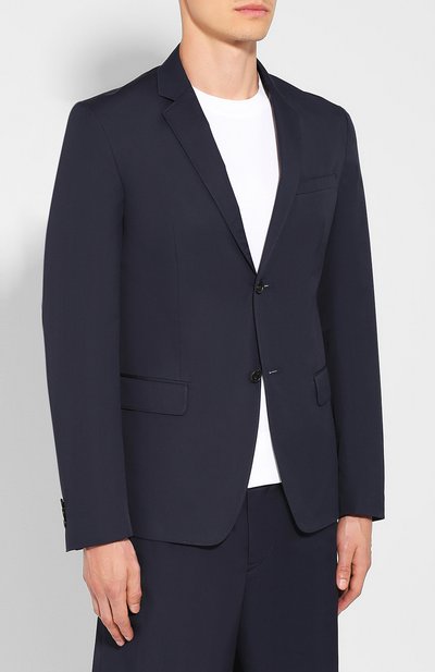 Хлопковый пиджак PRADA, арт. SD089-1P4T-F0124, фото 3