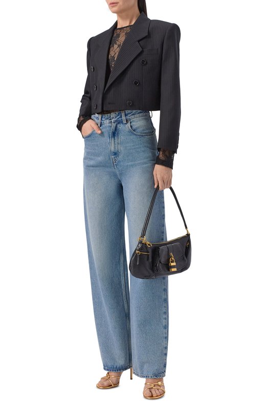 Шерстяной жакет Chloé CH26SVE76065 Чёрный  CH26SVE76065 Фото 2