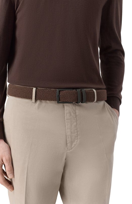 Текстильный ремень MVST 67U.0001/W00L Коричневый  67U.0001/W00L Фото 2