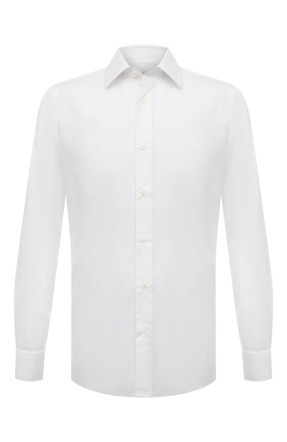 Хлопковая сорочка GIAMPAOLO белого цвета по цене 27550 руб., арт. 608/TS15012, фото 1 Хлопковая сорочка GIAMPAOLO, арт. 608/TS15012, фото 1