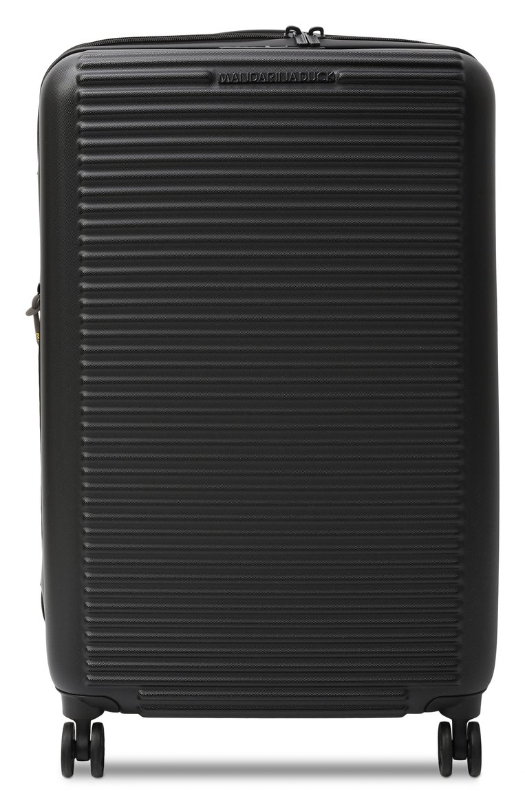 Женский чемодан tank case medium MANDARINA DUCK черного цвета, арт. FSV23-651 | Фото 1 (Размер: medium; Материал: Пластик; Автоматизация состава: Проставлено; Автоматизация ТО: Проставлено)