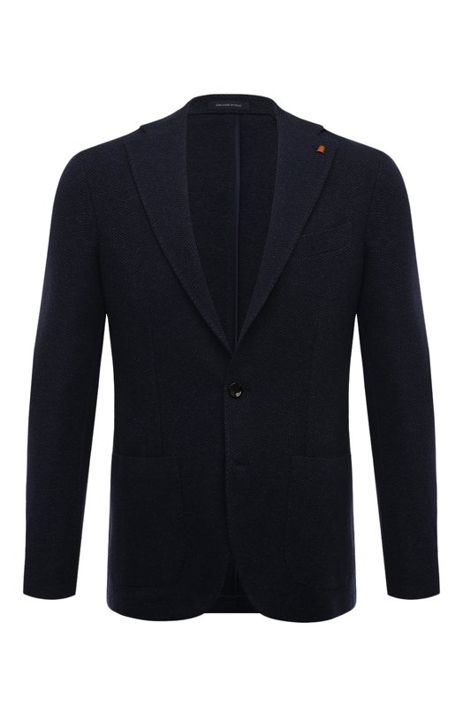 Пиджак из шерсти и хлопка Sartoria Latorre JD74/JG031 Синий JD74/JG031