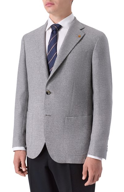 Пиджак из шерсти и кашемира SARTORIA LATORRE, арт. EF74/UG0373, фото 4