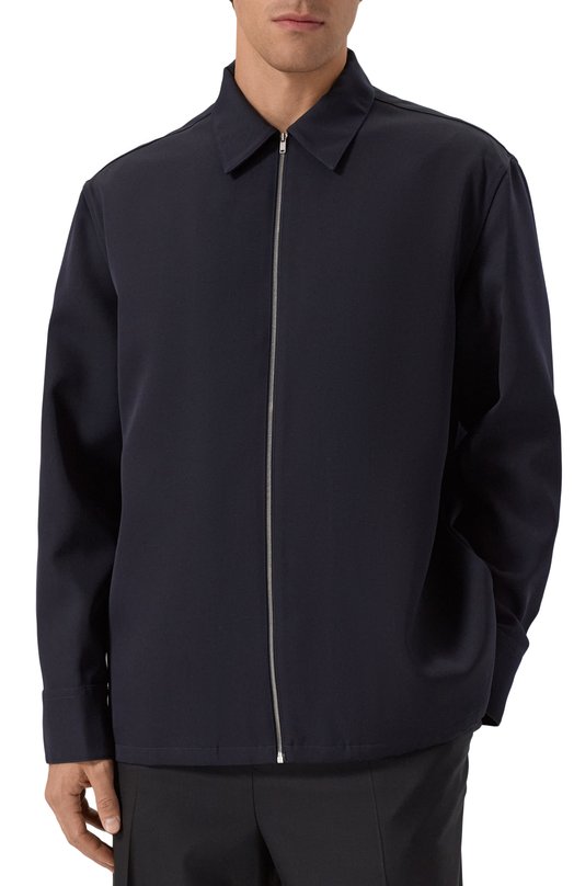 Шерстяная куртка-рубашка Jil Sander J22DL0249/J40002 Синий  J22DL0249/J40002 Фото 3