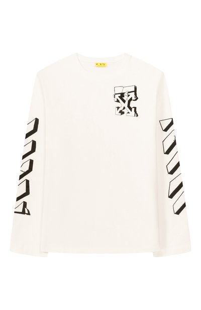 Хлопковый лонгслив OFF-WHITE, арт. 0BAB001F25JER005/12+