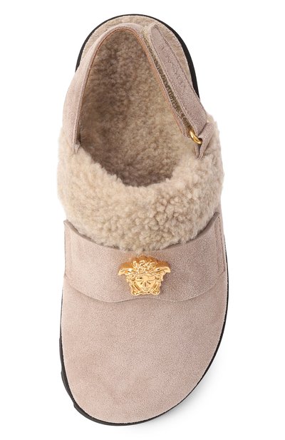 Замшевые сабо la medusa VERSACE, арт. 1018004/1A12780/32-33, фото 4